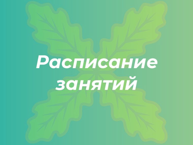 Расписание занятий. Расписание занятий.